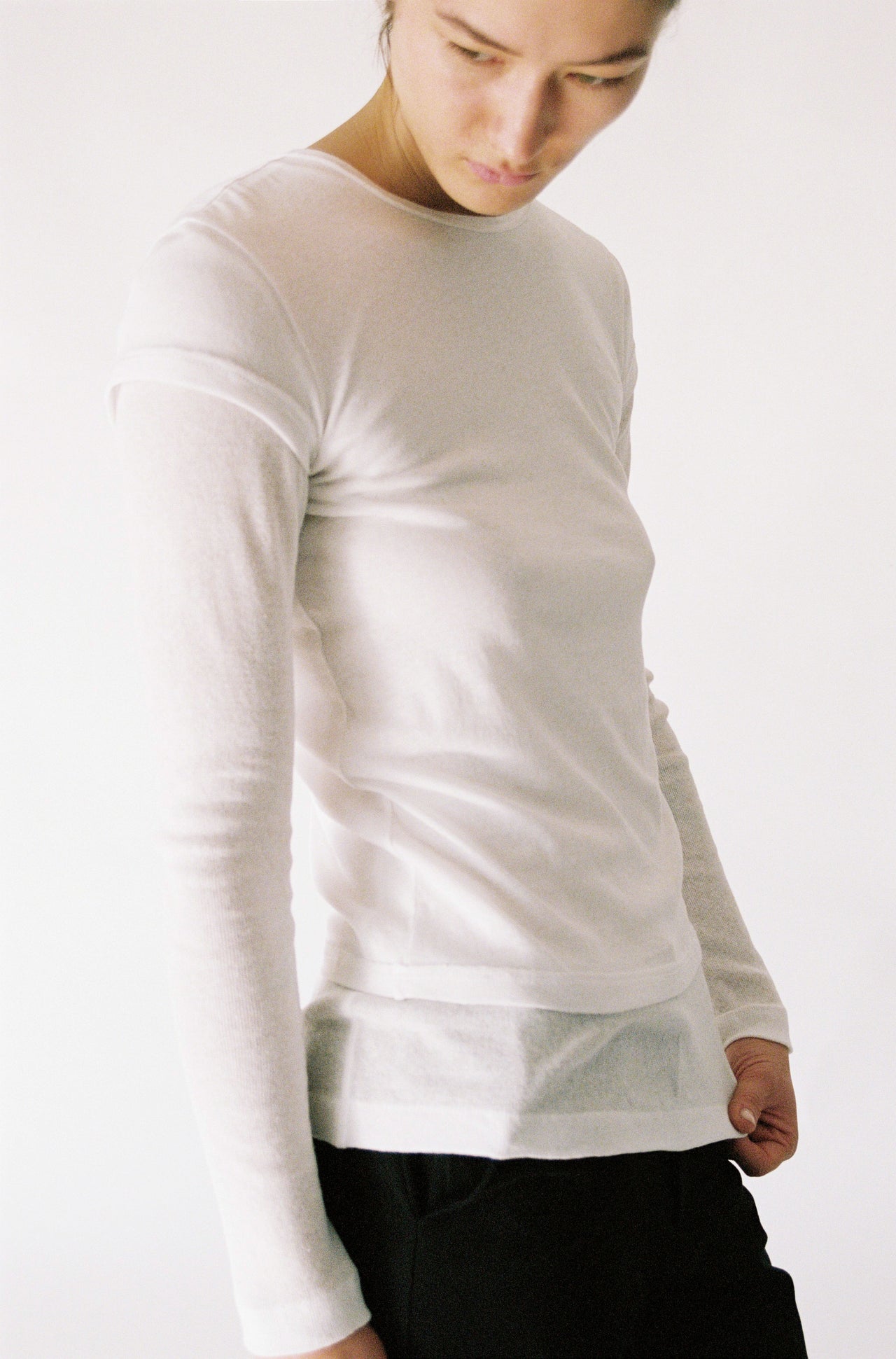 Double-Layered White Tee